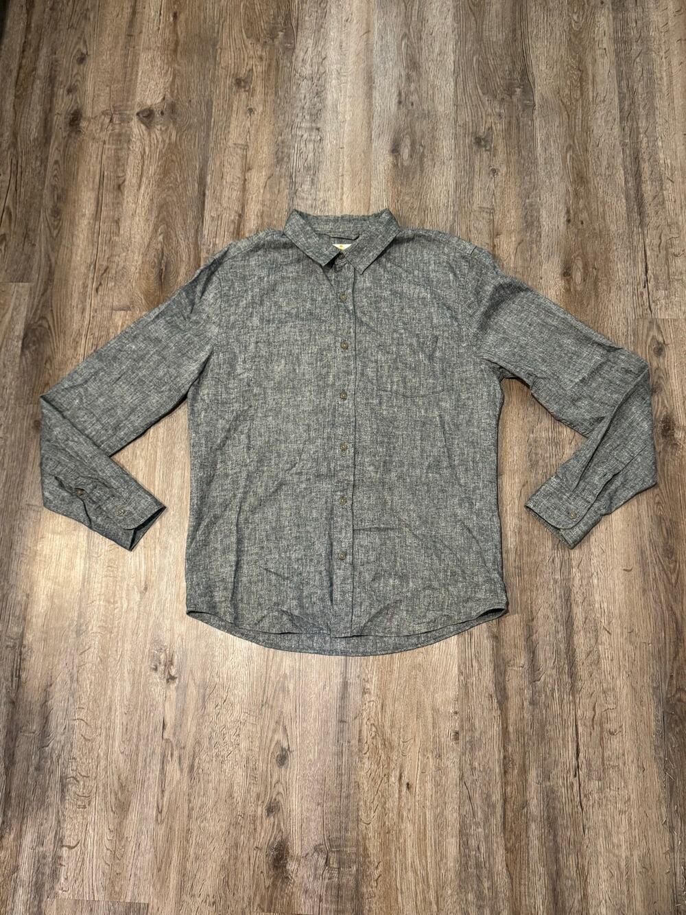 Marine Layer Men's Better-Than-Linen Long Sleeve Shirt Size Small